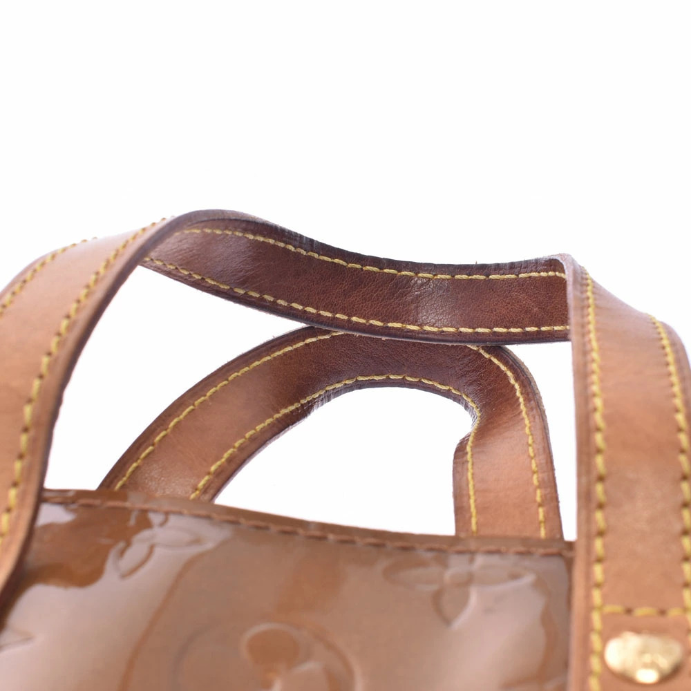 LOUIS VUITTON Vernis Lead Bron White Monogram Handbag C - Picture 4 of 11